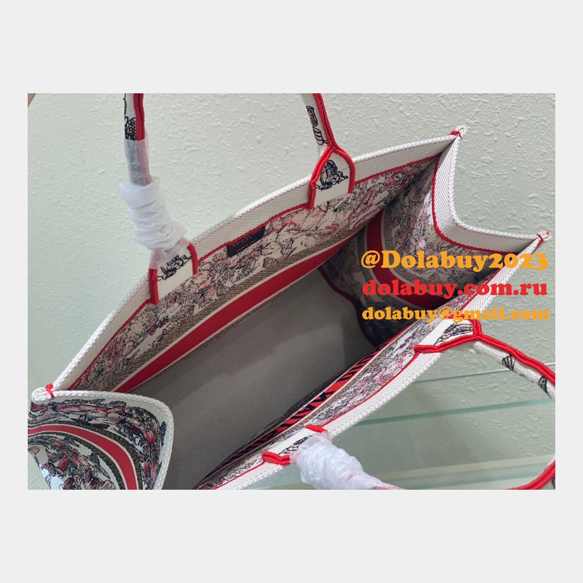 Best Replica Handbag 2022 Dior Designer Book Totes Red for Cheap