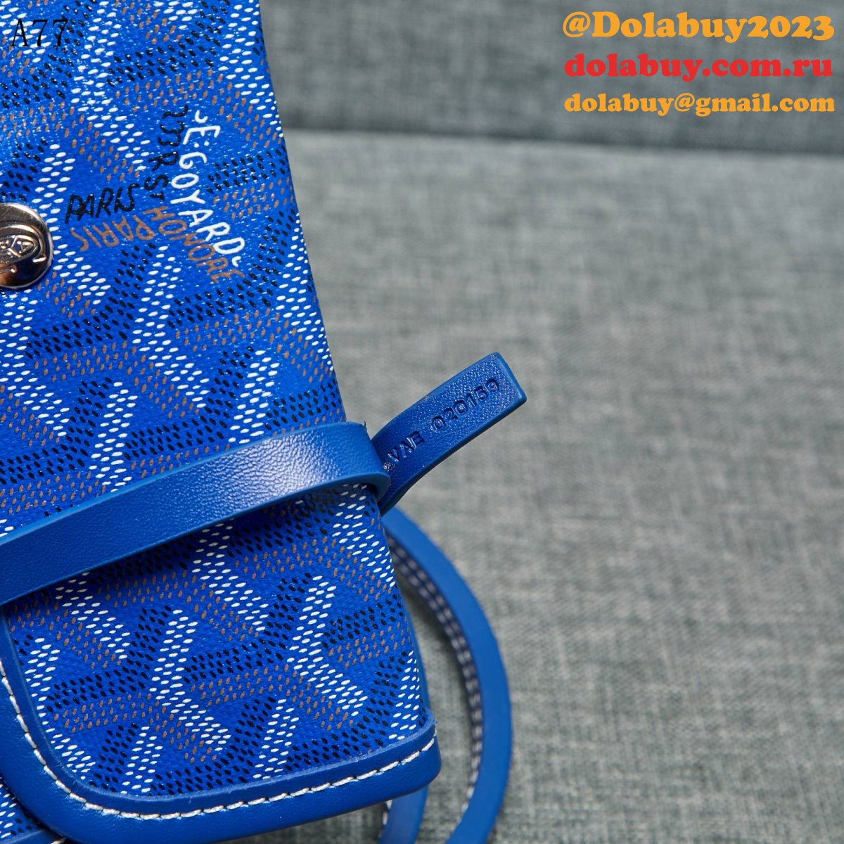 AAA+ Goyard Classic Chevron St. Louis PM Totes Blue Bags