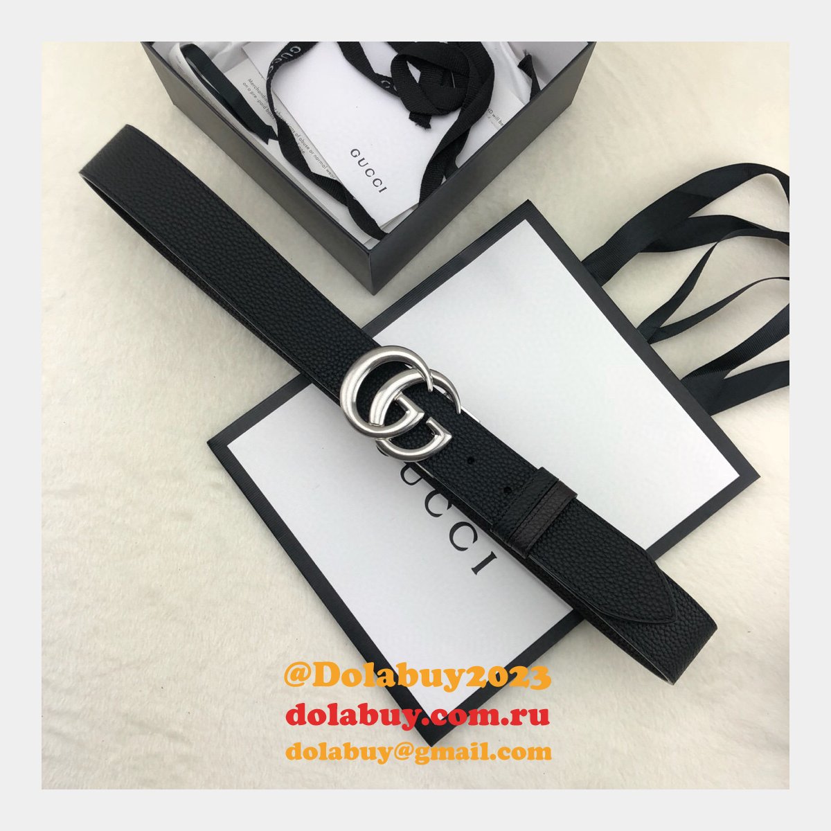 luxury G*u*i 38mm double g shop the new replica black belts