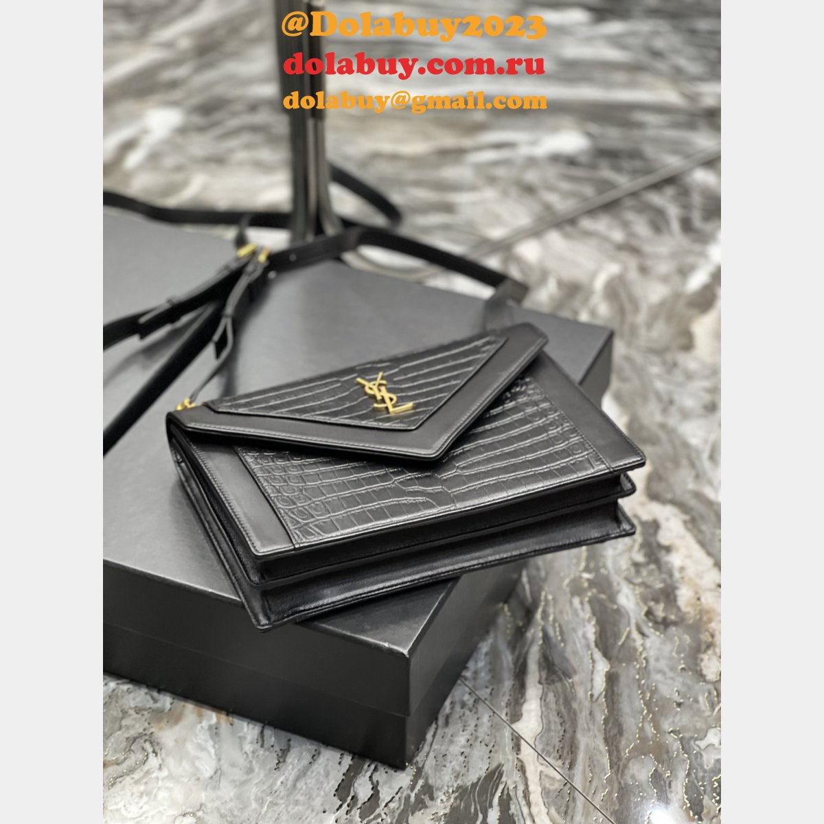 YSL Best Knockoff 668863 Gaby Satchel Quilted Shoulder Black Bag