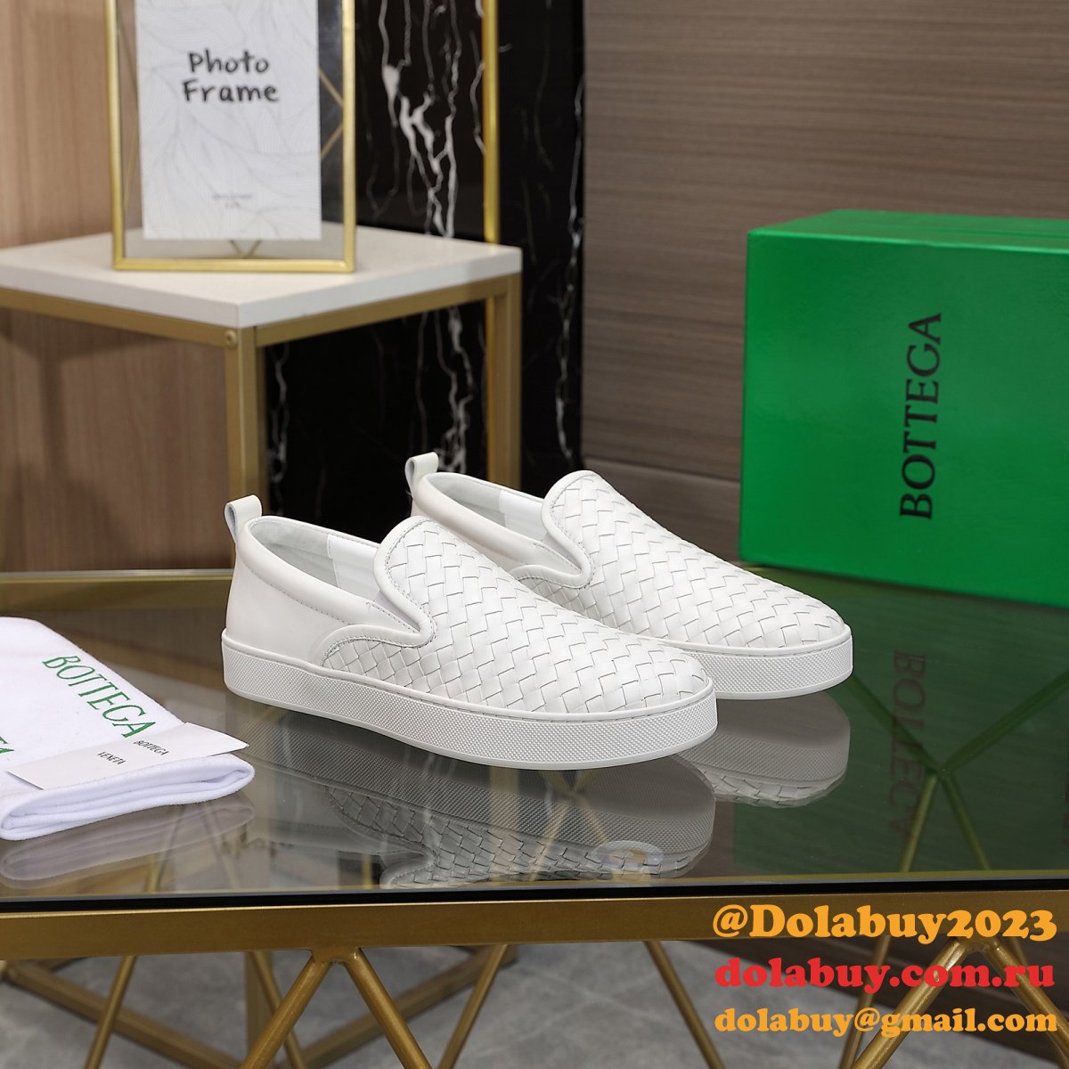 Bottega Veneta Knockoff Flats Intrecciato Nappa Slip On Sneakers Shoes