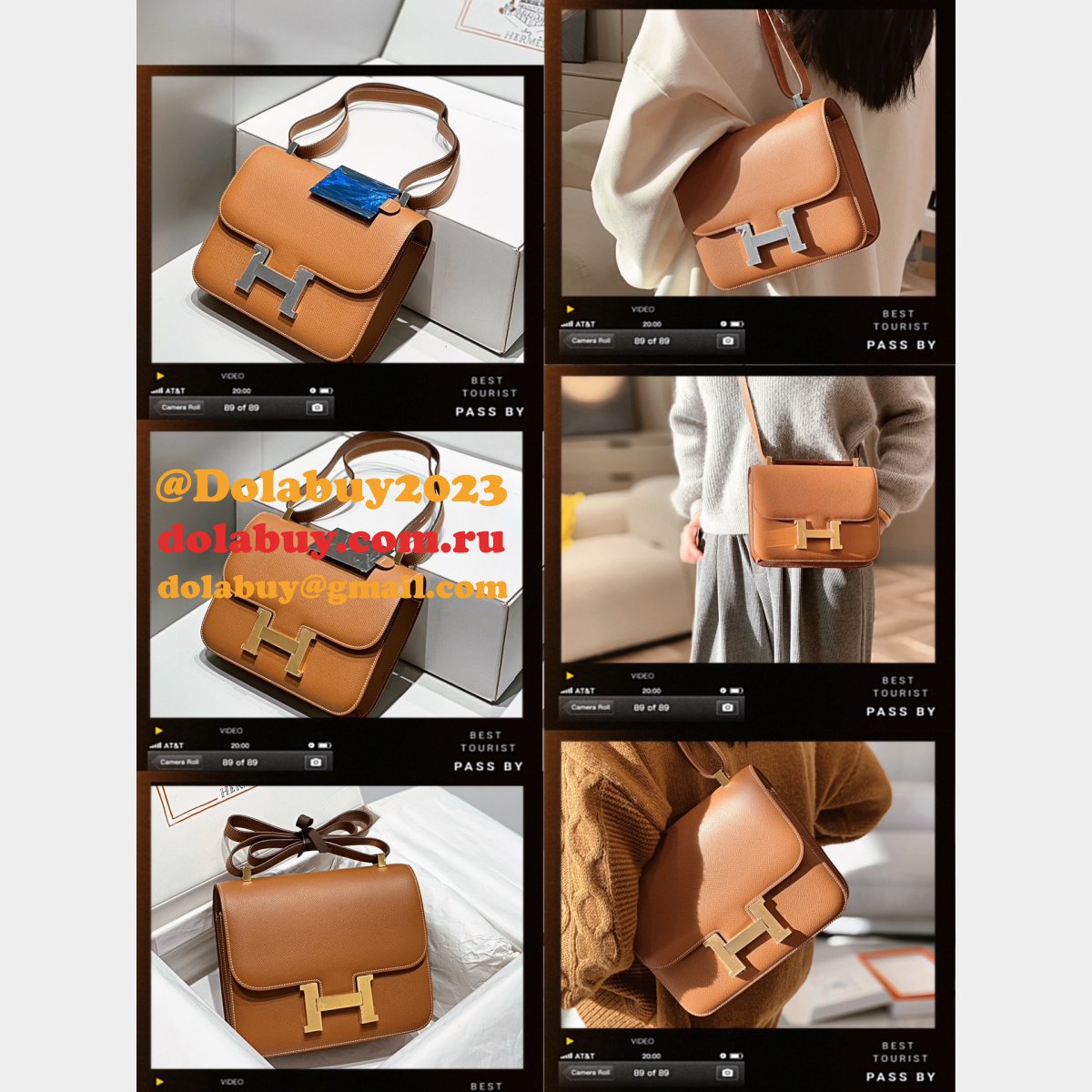 News Best Replica Hermes Mirror Single Compartment 23CM Epsom Bags