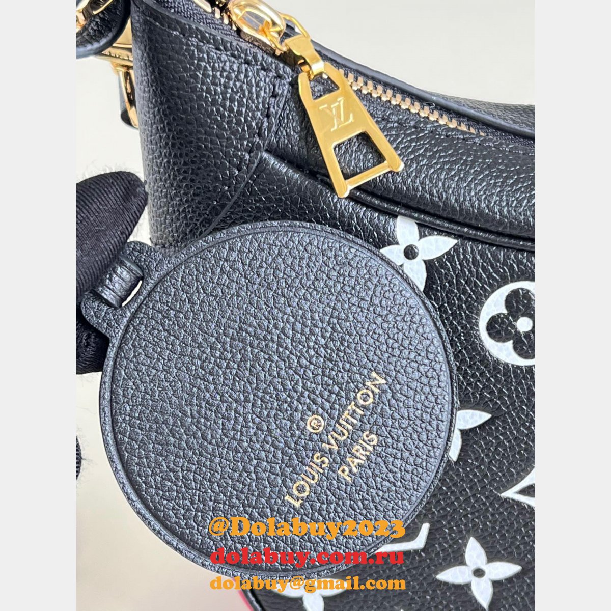 Louis Vuitton Best Quality M46113 Bagatelle Monogram Empreinte Leather Handbags