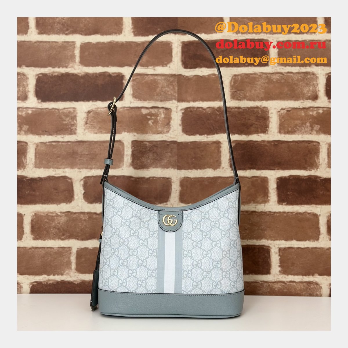 ophidia G*u*i knockoff half moon 781402 gg small shoulder bag