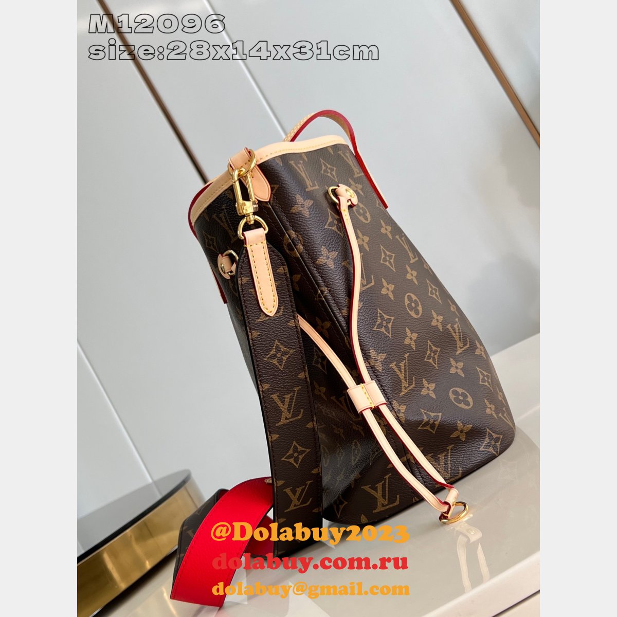 Louis Vuitton Inspired M12096 Neverfull Bandoulière Inside Out Bag