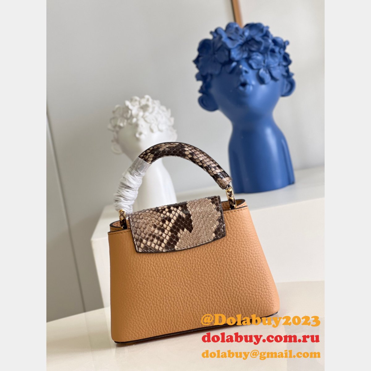 Louis Vuitton First Copy Capucines N80741 Arizona Brown Bag