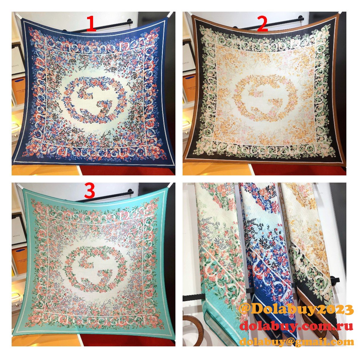 Knockoff Fashion Gucci Cashmere Scarf