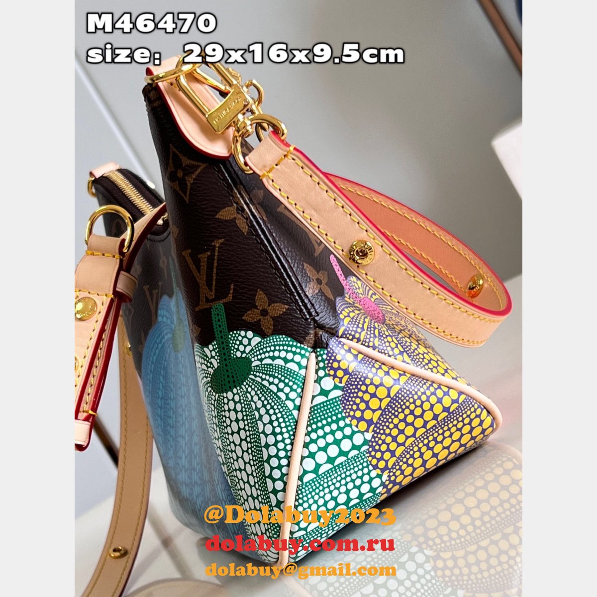 LVS x YK Boulogne Fake Louis Vuitton Monogram M46470 Bag