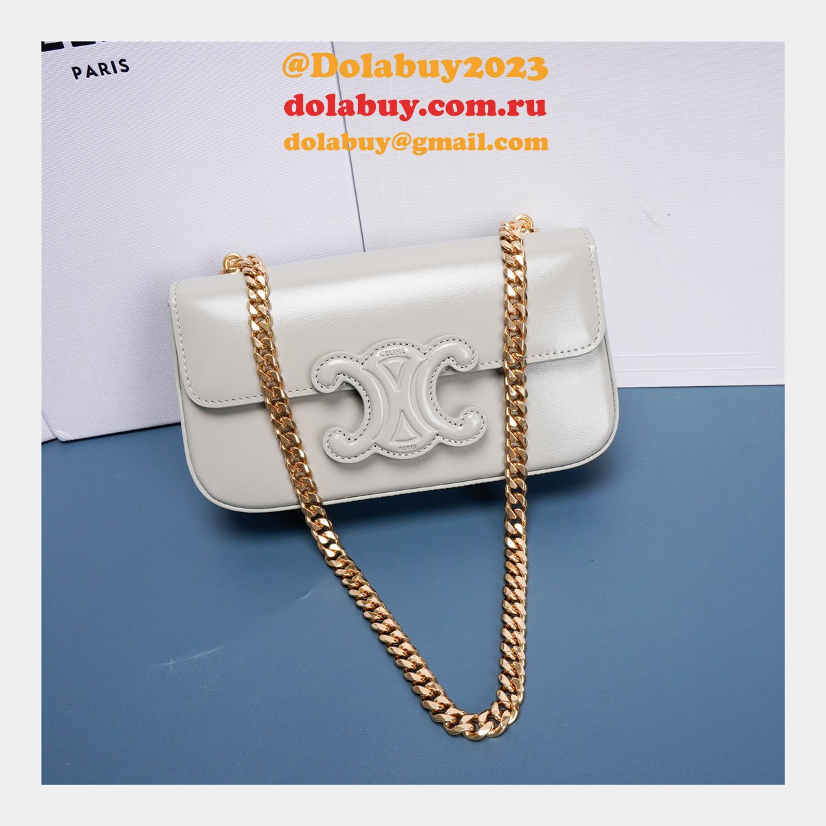 Fake Cheap Replica Celine Triomphe Handbags 21CM