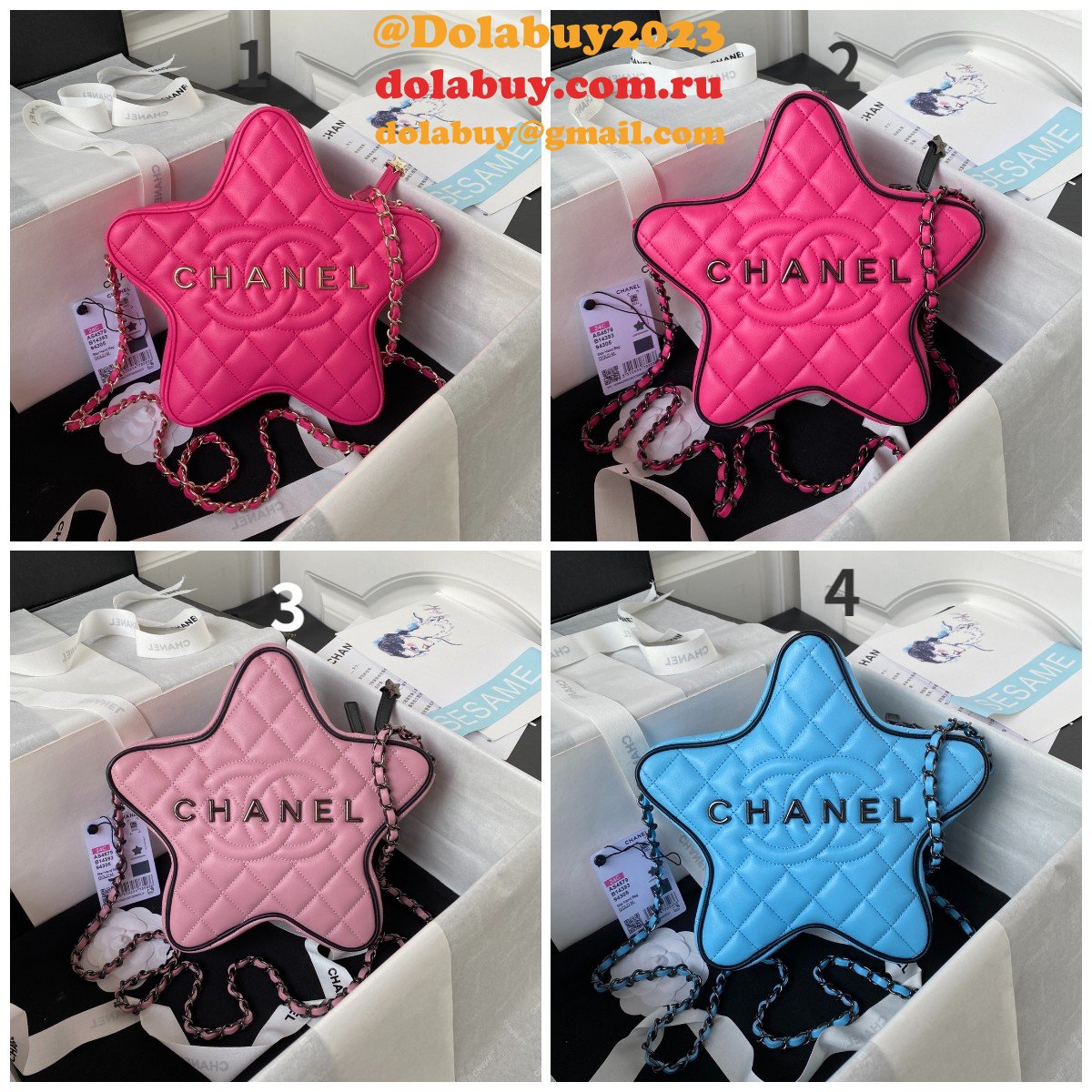 Perfect Star Clutches Metallic AS4579 Replica Designer Handbag