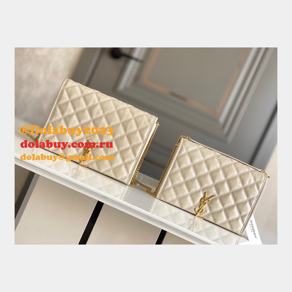 Saint Laurent Top quality Becky Large Chain Multicolor Bag