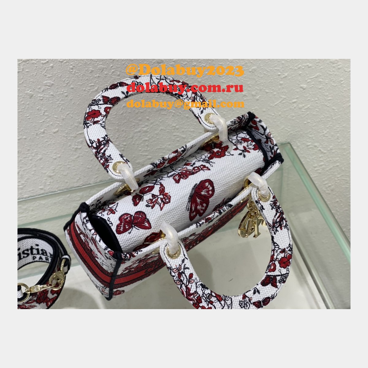 Designer Christian Lady Dior 24CM Online Fake Bag Store