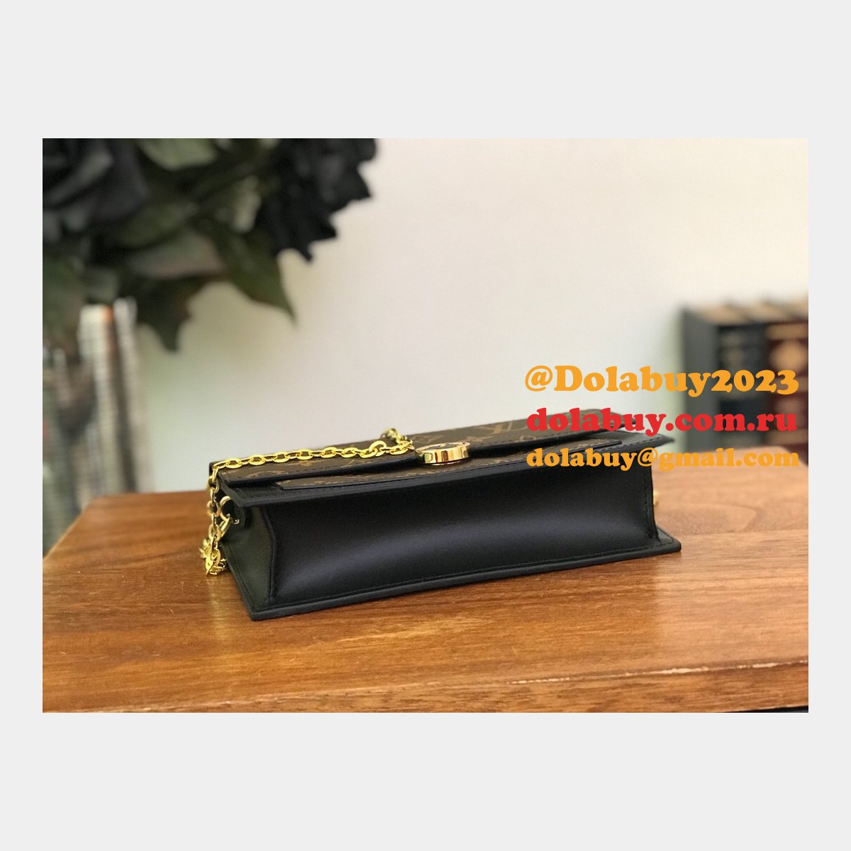 Louis Vuitton Best Flore Chain Wallet Monogram M67405 Brown