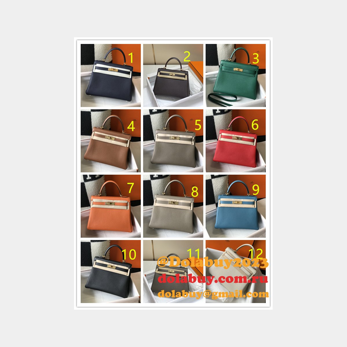 High Quality Customize Hermes Kelly 25MM/28MM TOGO LEATHER For Sale