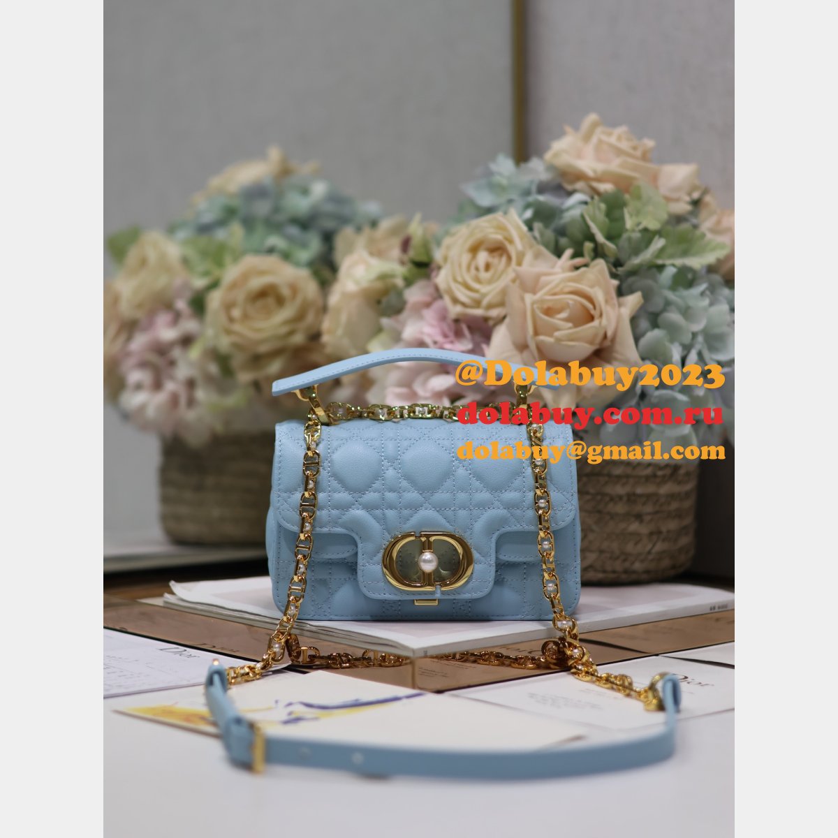 7 Star Mini Dior Jolie Top Handle Bag Wholesale 9272