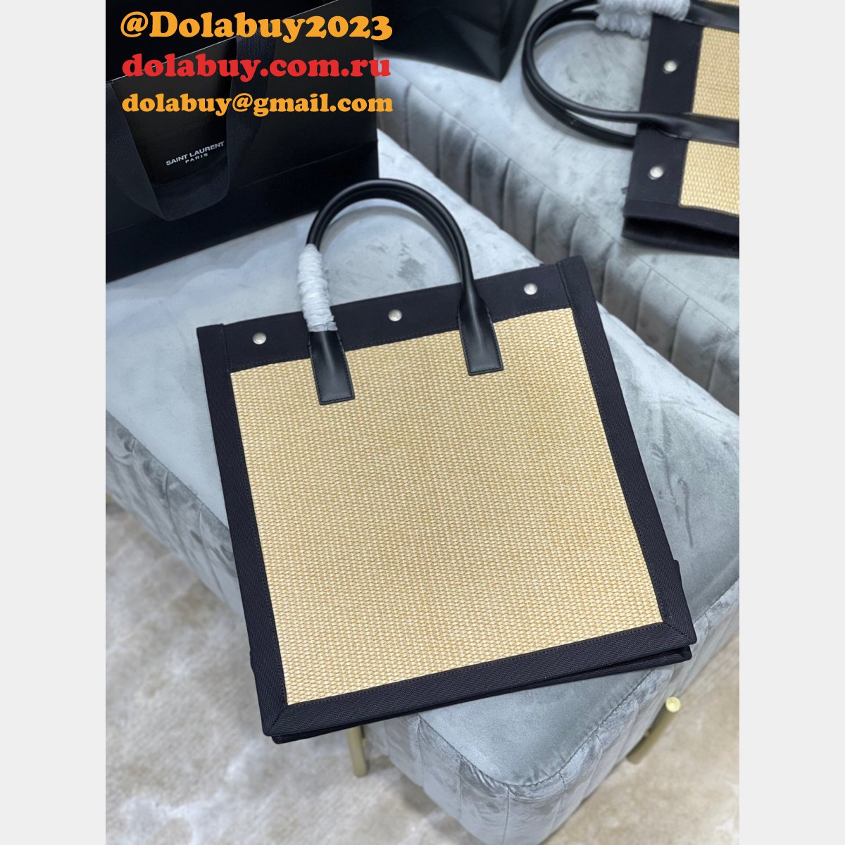 High Quality Saint Laurent Tote Replicas 631682  Rive Gauche Shopping Bag