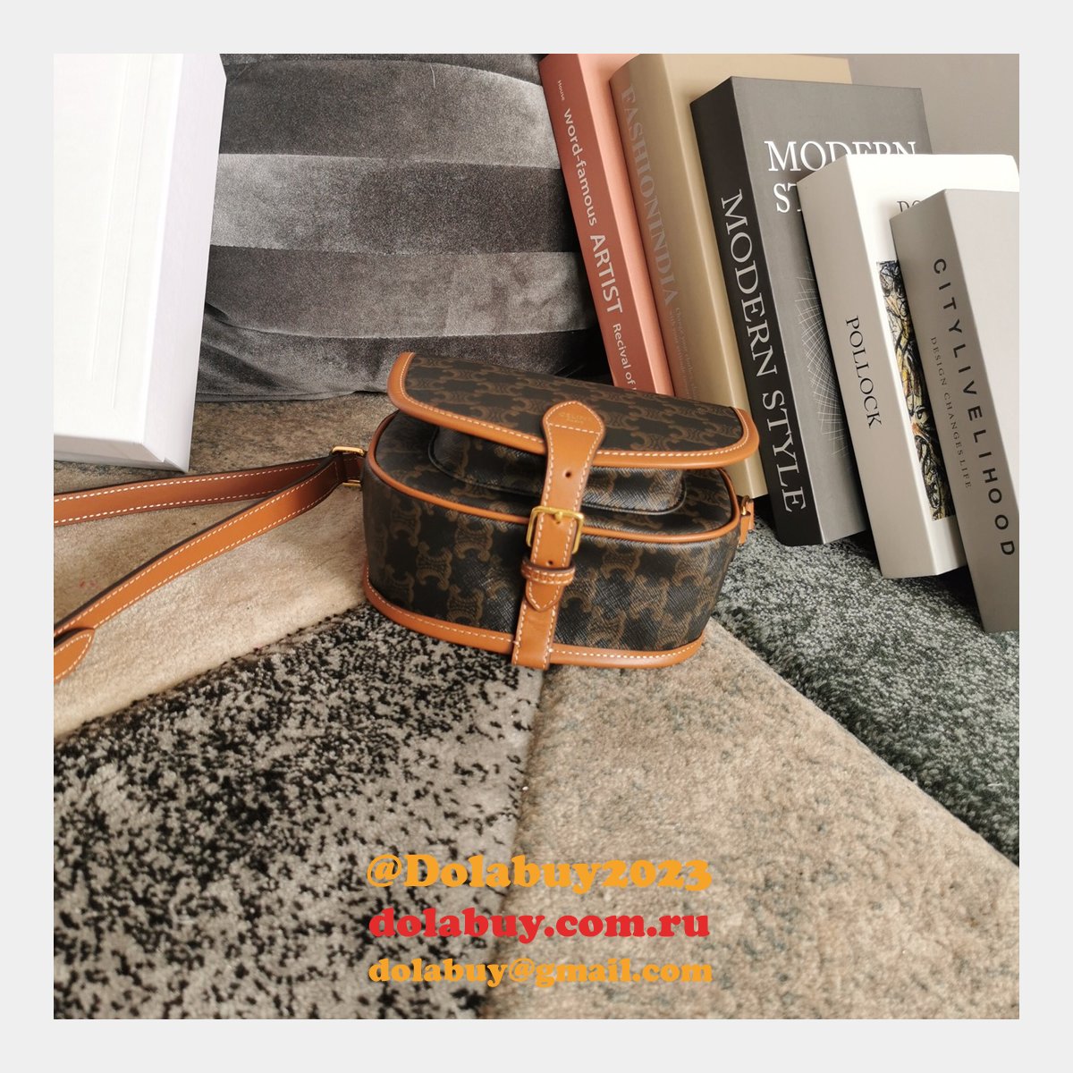 Celine Best Quality Designer Folco Besace 191502 Replica Bags