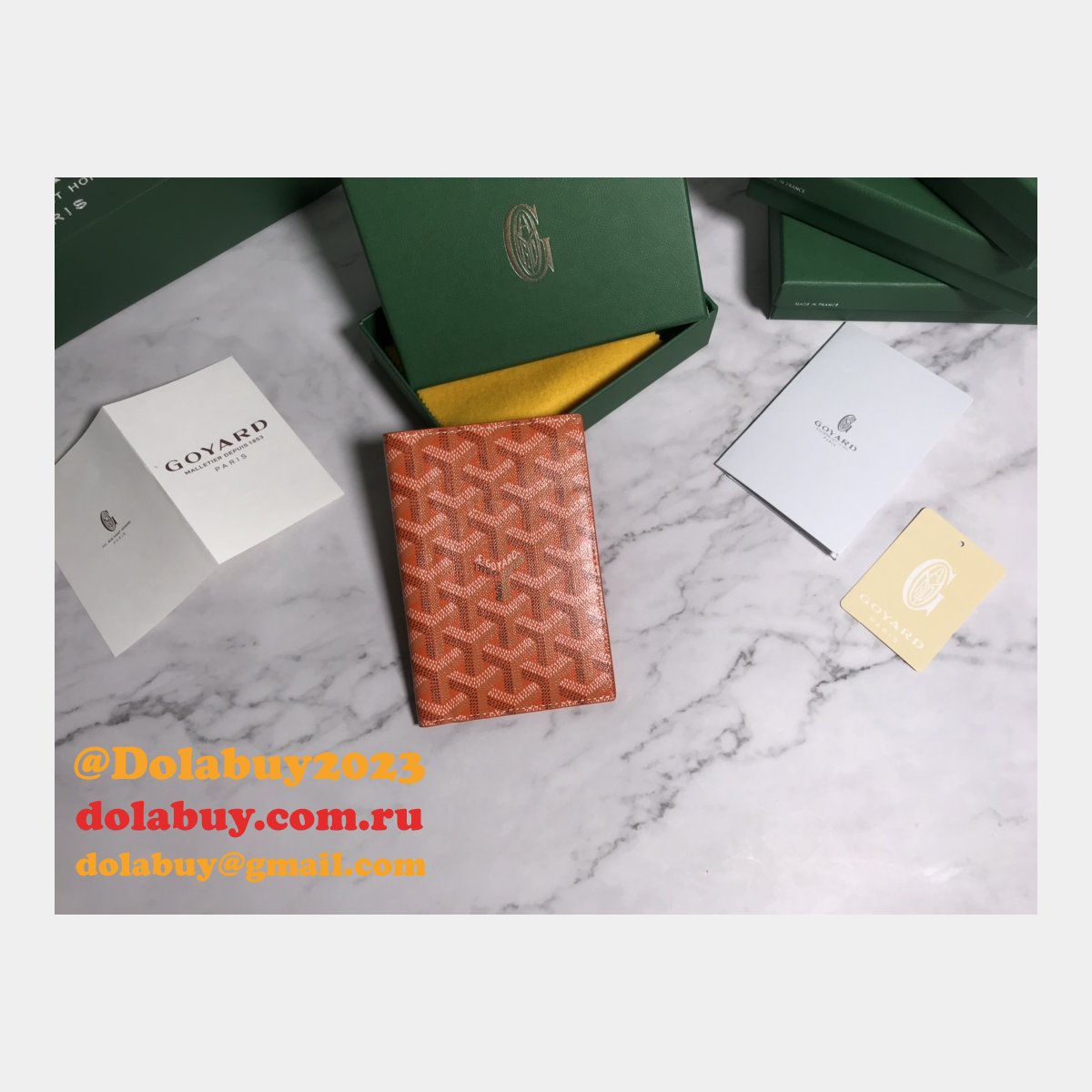 Top Quality Goyard Multi-Color Passport Best Wallet
