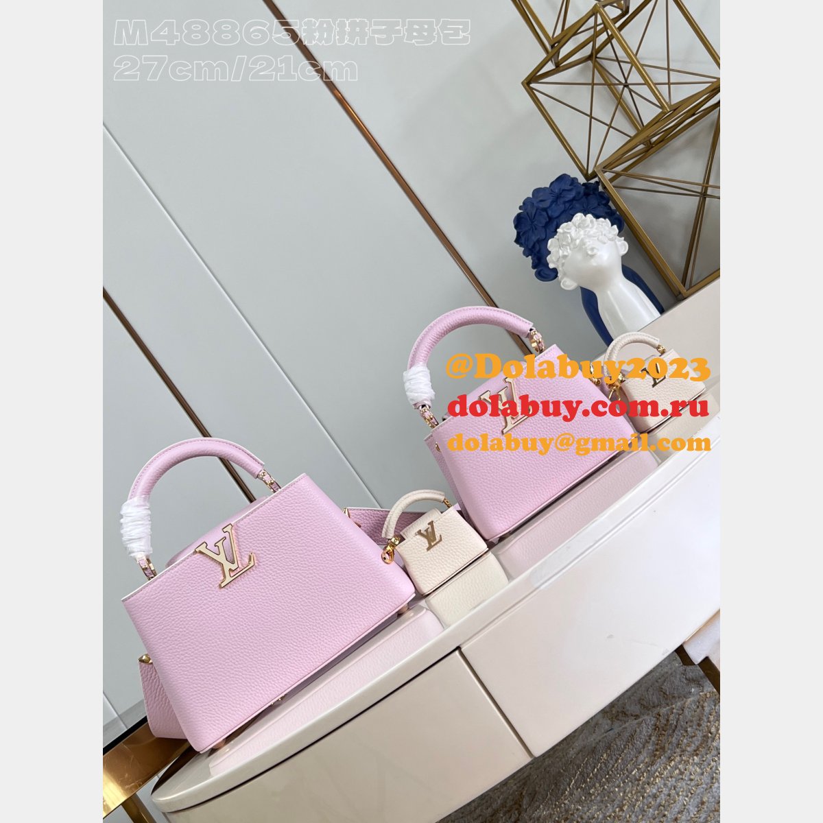 Louis Vuitton 7 Star M48865 Mother-Child Capucines High-Quality Replica Bags