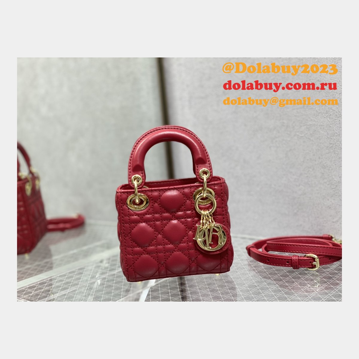 Replica Fashion Dior Micro Lady 1:1 Mirror 12CM Bag