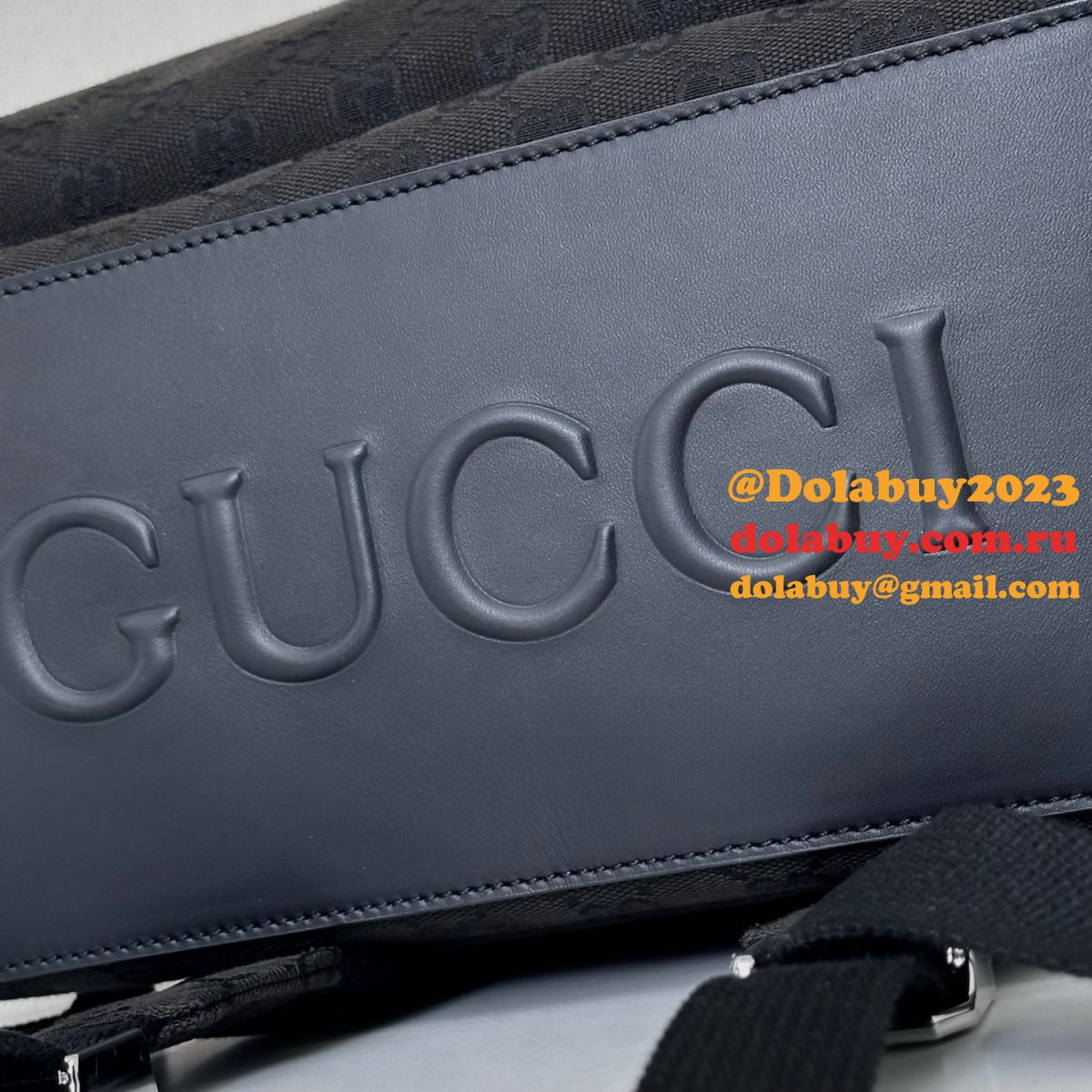 G*u*i medium gg backpack with web men 824624 replica bag