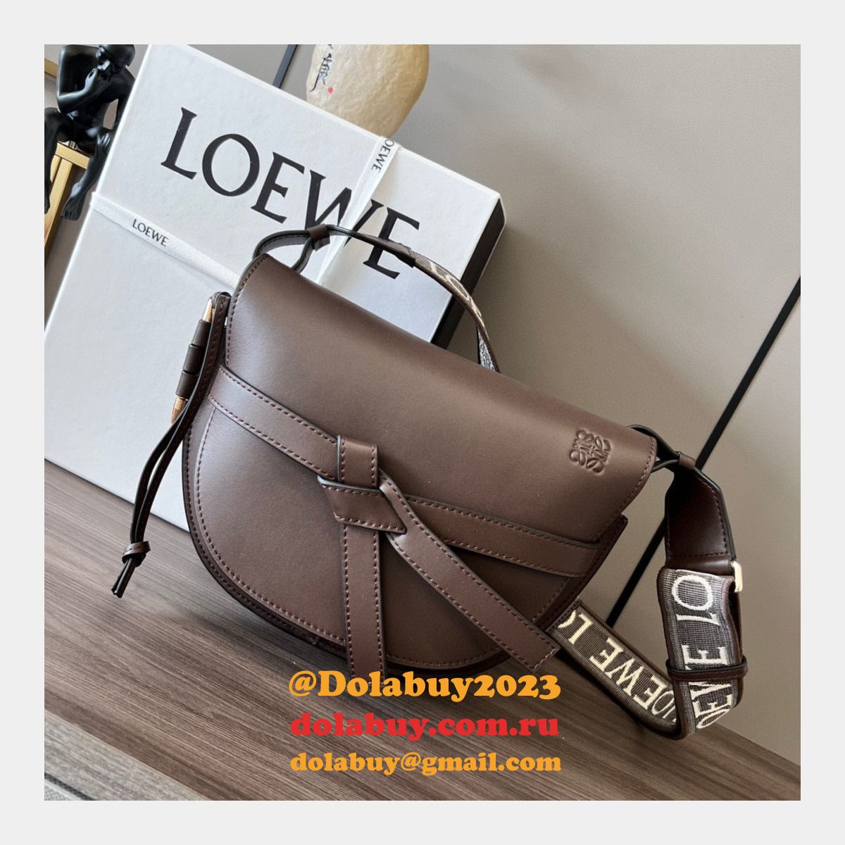Best 1:1 Wholesale Mirror LOEWE GATE HADNBAG 25MM