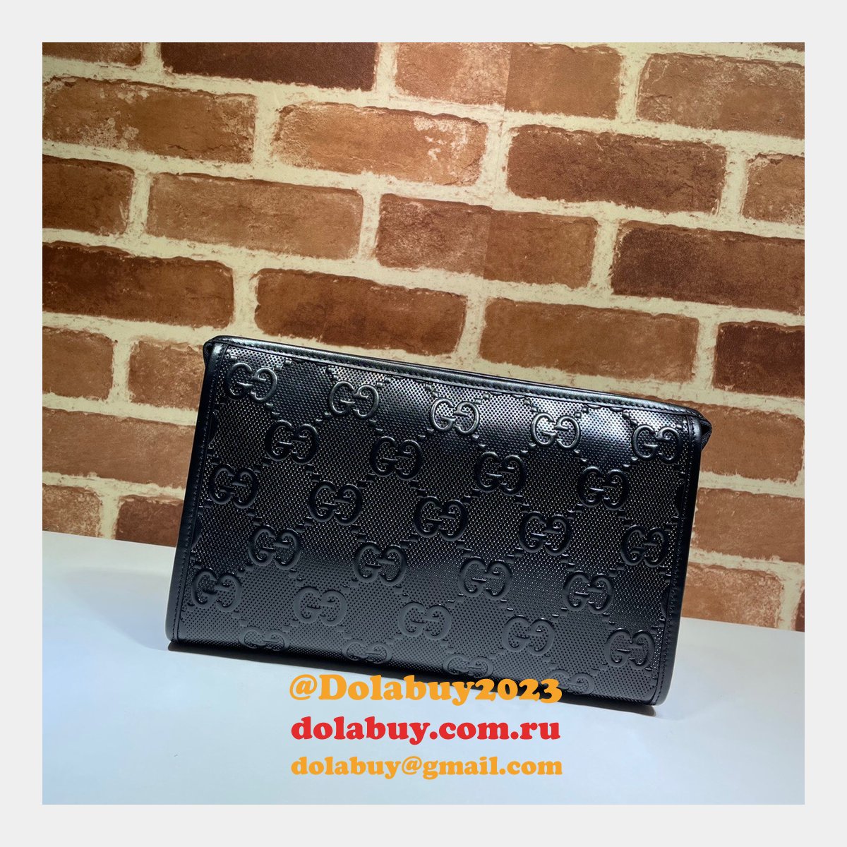 G*u*i replica black gg embossed mini 625568 bag