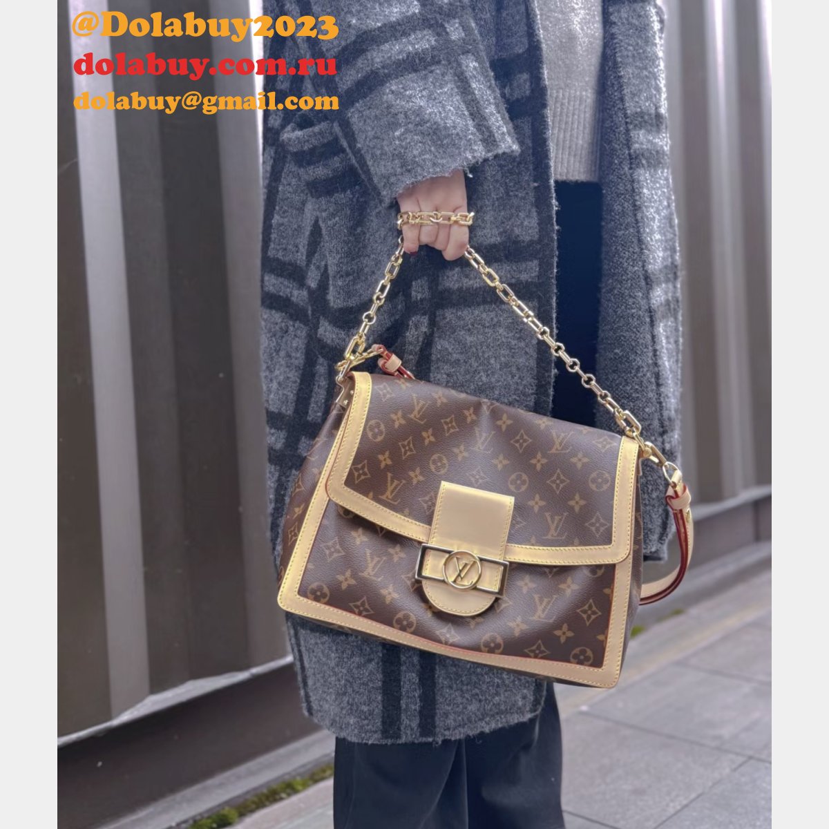 Luxury Dauphine Soft GM Monogram M47149 Louis Vuitton Replica Bag