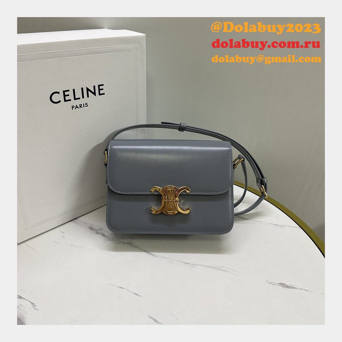 Best High-Quality Celine 188423/187363 Triomphe Replica Handbag