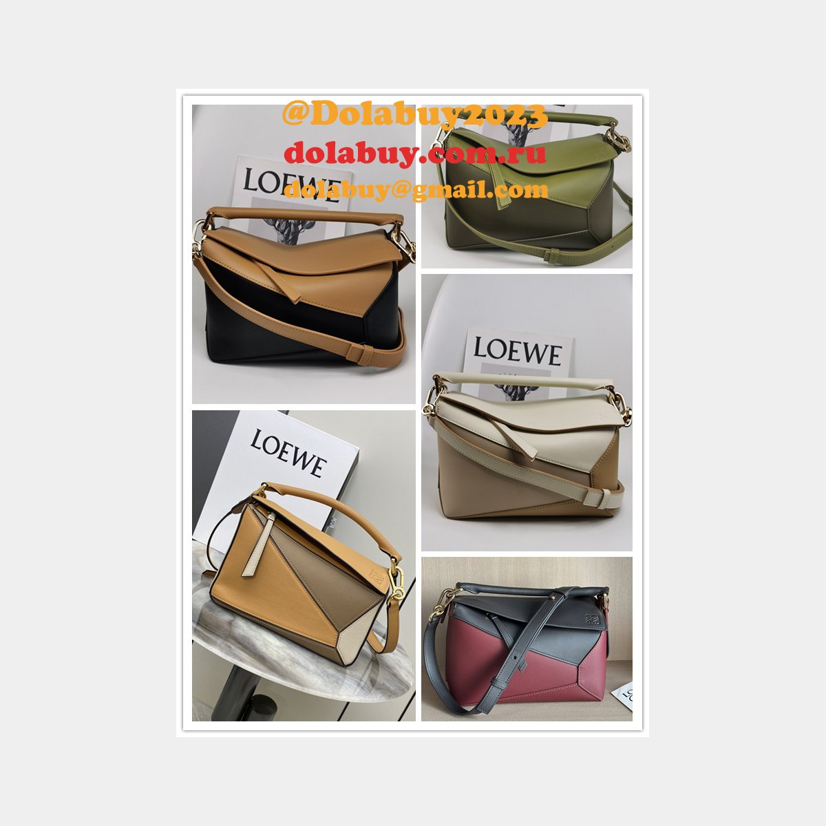 AAA+ Luxury LOEWE PUZZLE ANAGRAM Designer bag