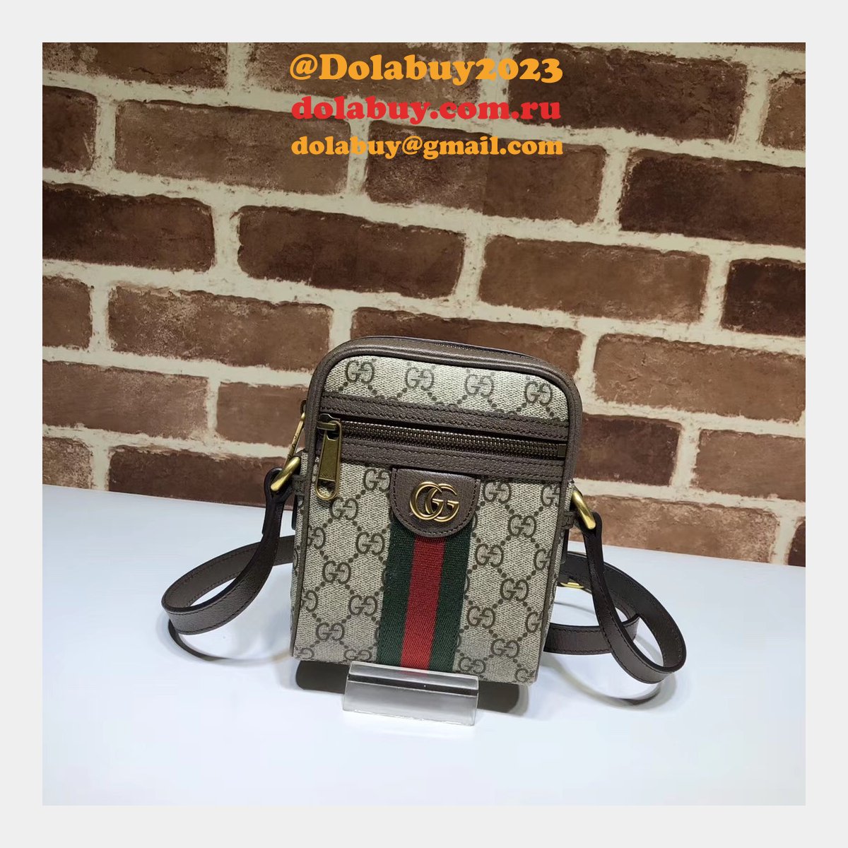 high quality G*u*i replica gg supreme ophidia shoulder 598127 bag