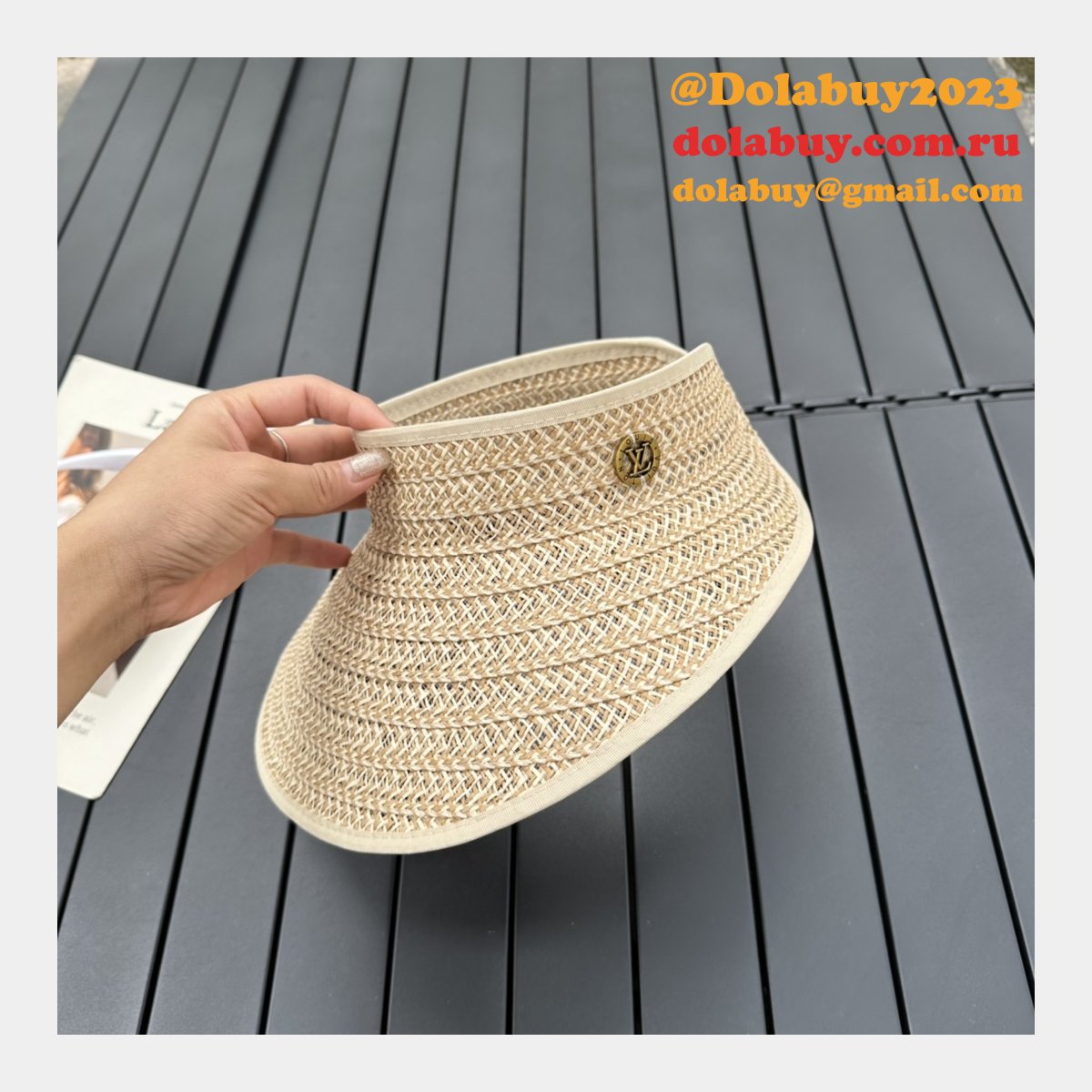 Louis Vuitton 2020 New style streamer straw basin hat
