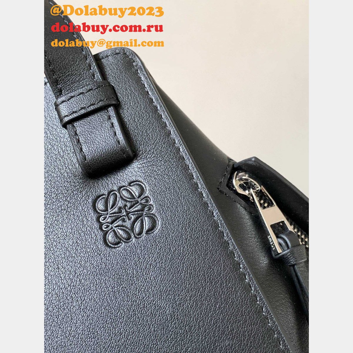 Compact Loewe Hammock Bag In Classic Calfskin Replica Best 20.8cm