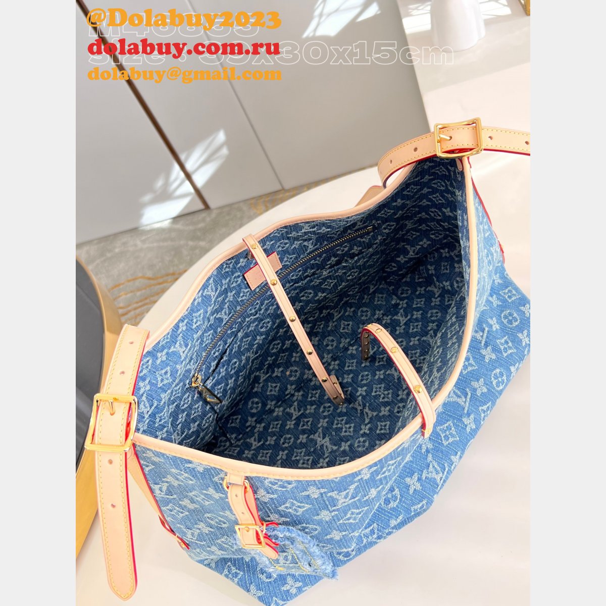 CarryAll UK Monogram Denim M46855 Wholesale Louis Vuitton Fake Bag