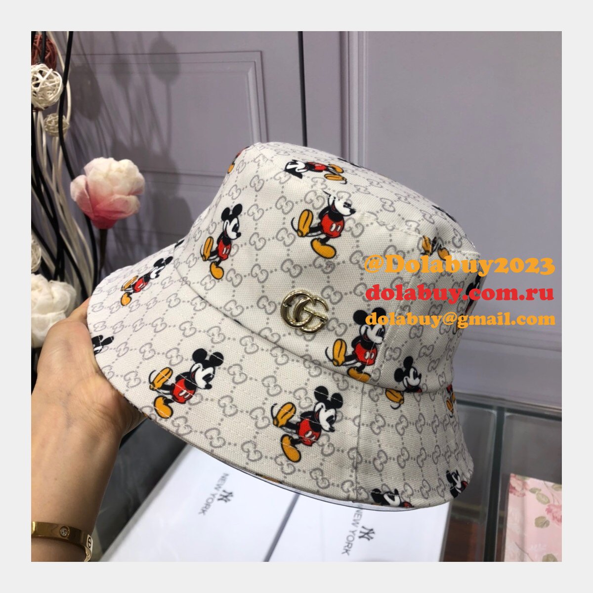 7 star G*u*i mickey fisherman hat