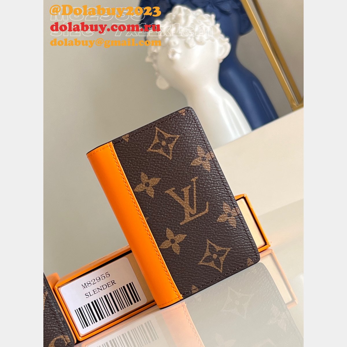 Designer M82538 M82955 M82551 Brazza Pocket Organizer Multiple LV Wallet