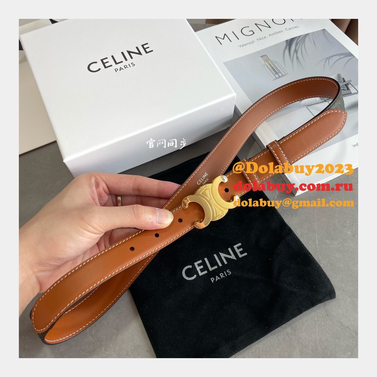 Top Quality Celine 18MM replica belts from china