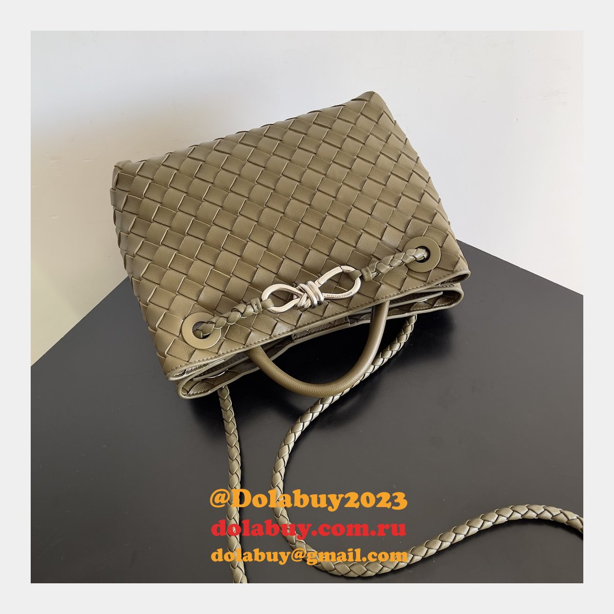 BOTTEGA VENETA ANDIAMO Small 25cm Bag Leather Strap