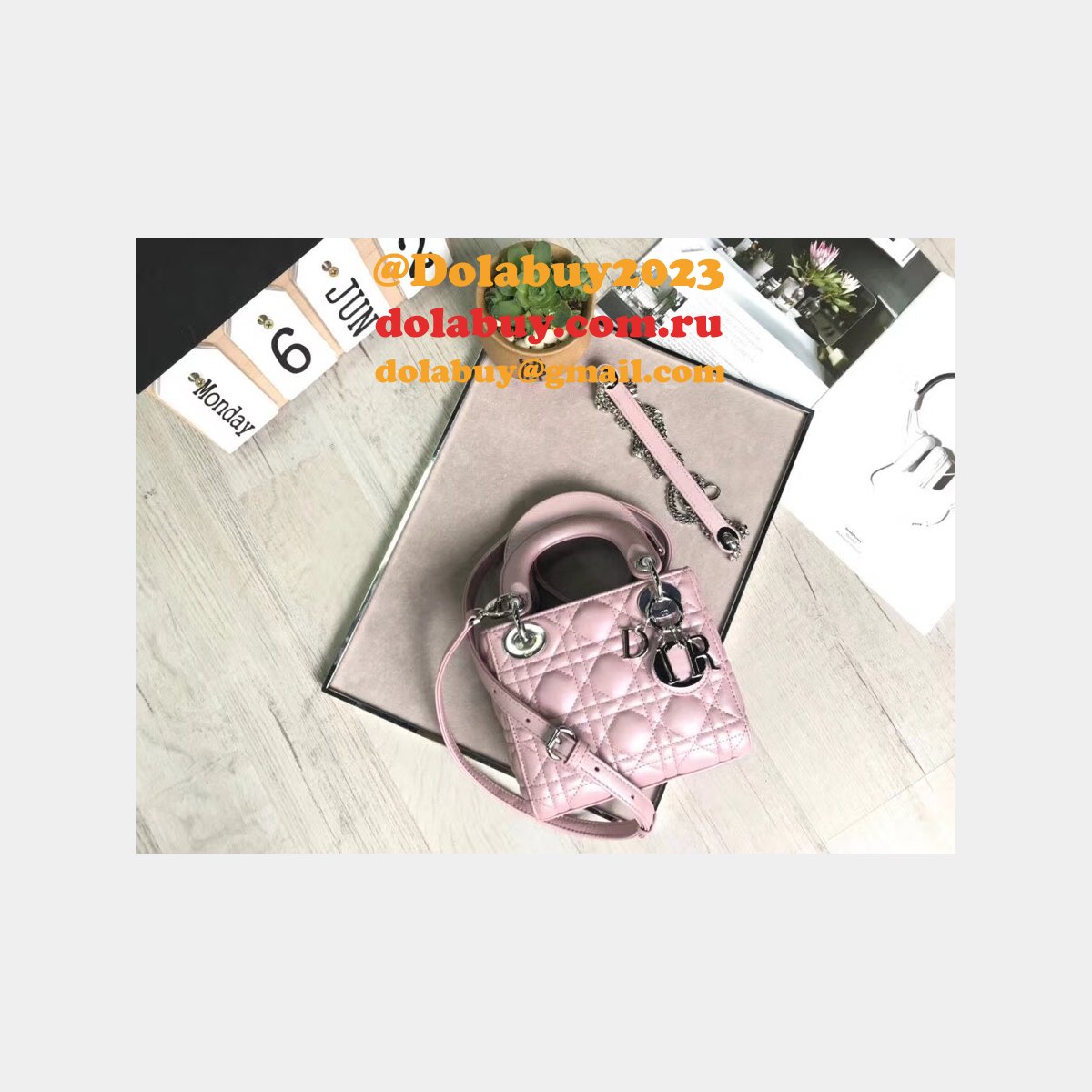 AAA+ Christian Lady Dior Handbags Online Purchase MINI 17CM