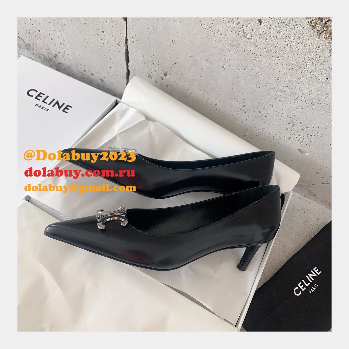 High Quality Luxury Celine high heel shoes