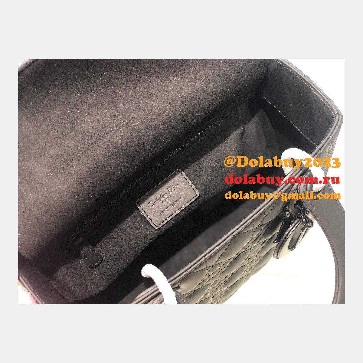 Replica Christian Dior Knockoff Lady Dior 24cm Purses