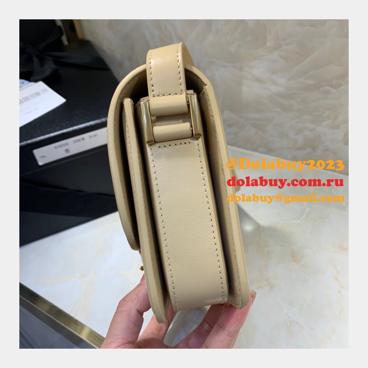 Saint Laurent YSL Solferino Replicas 634306 Satchel Leather