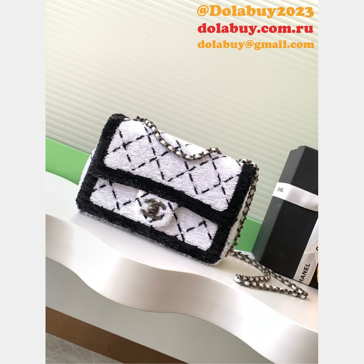 Knockoff 1:1 Mirror Top Handle Flap Classic AS4561 20CM Handbag