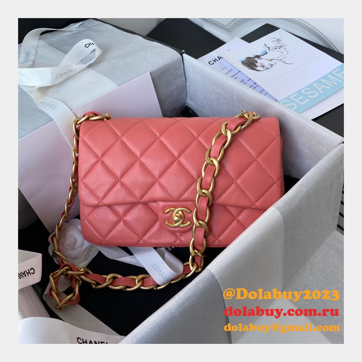 Top CC 2022SS 25CM Outlet 1:1 Replica Handbags