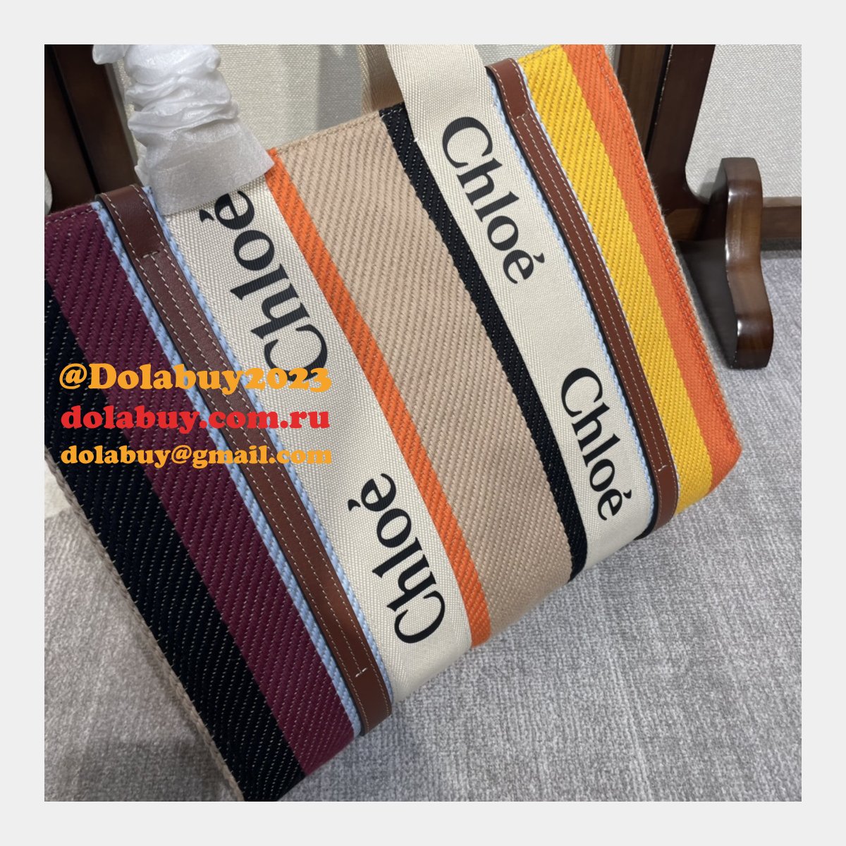 Top Quality Chloe Woody Rainbow Designer Bag