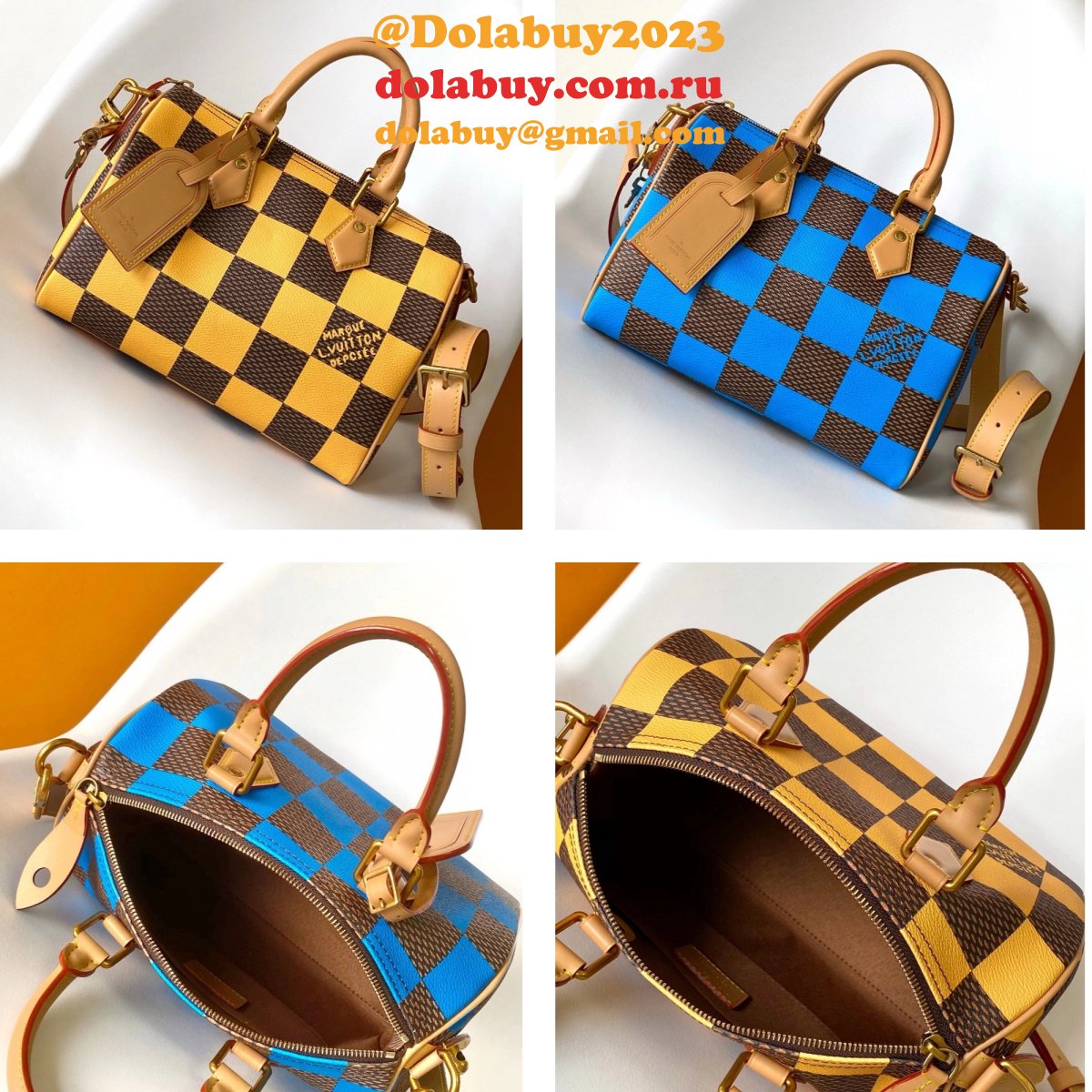 Louis Vuitton Speedy Bandouliere Damier Pop 25CM