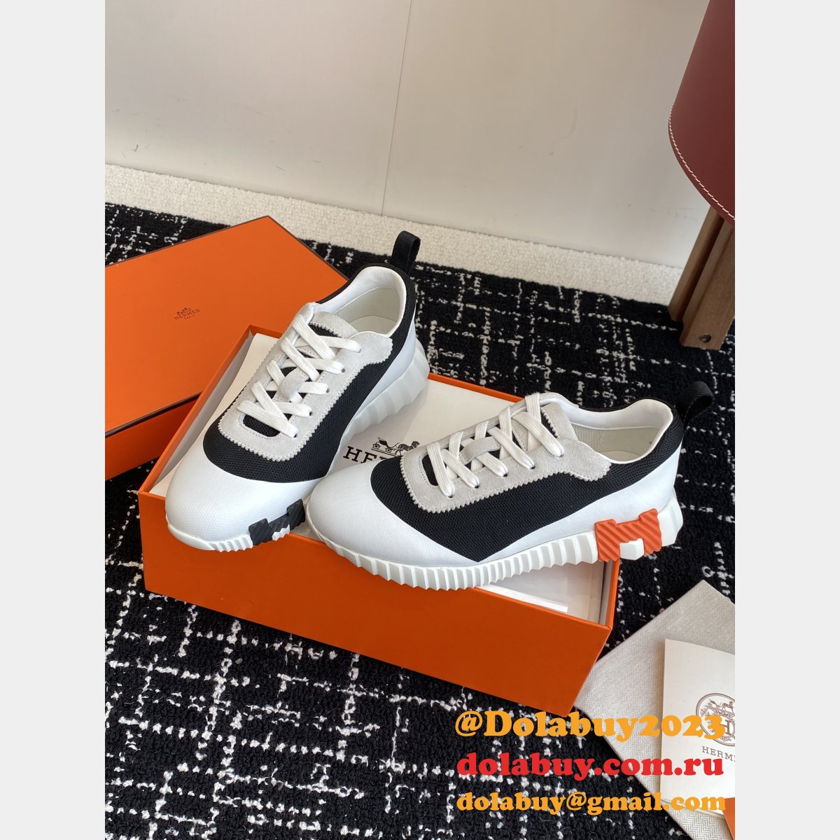 Perfect Hermes Bouncing Sneaker