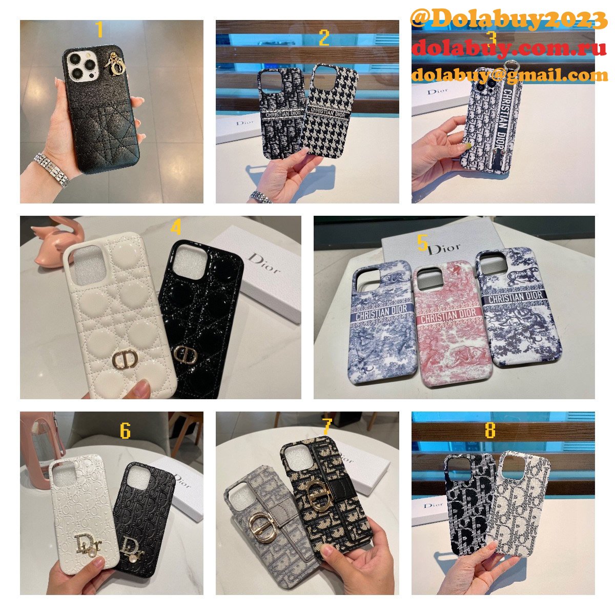 Buy Dior Christian Designer Replicas Phone-Case Knock Offs