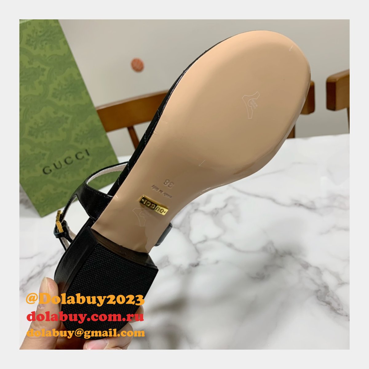 The Best Fake Sandals 1:1 Mirror Top Quality Black Shoes