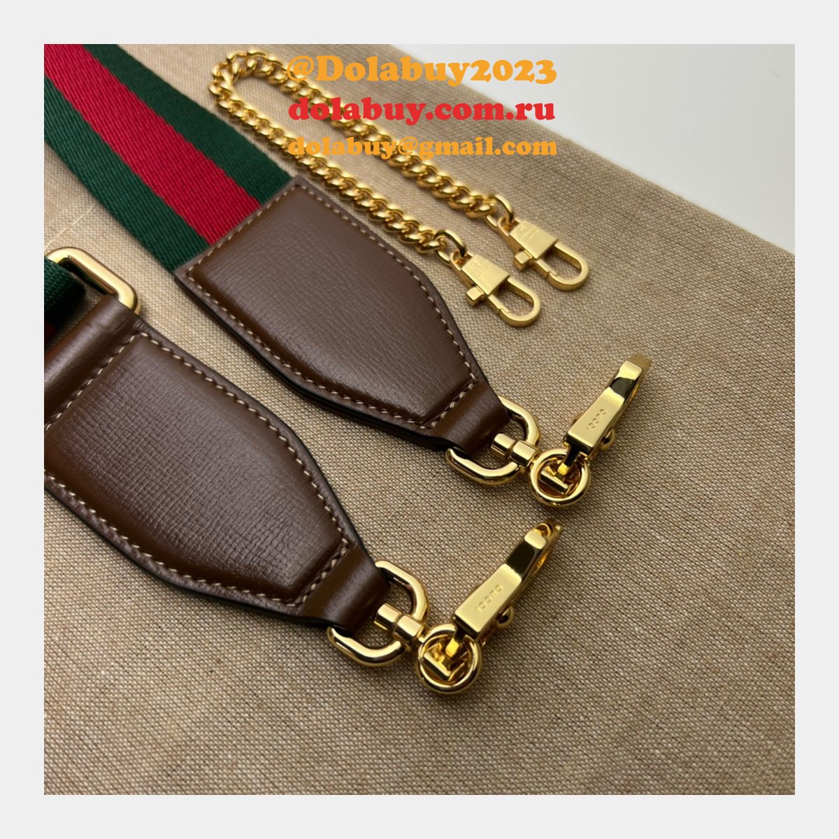 china G*u*i high-end replica 699760 horsebit 1955 strap wallet